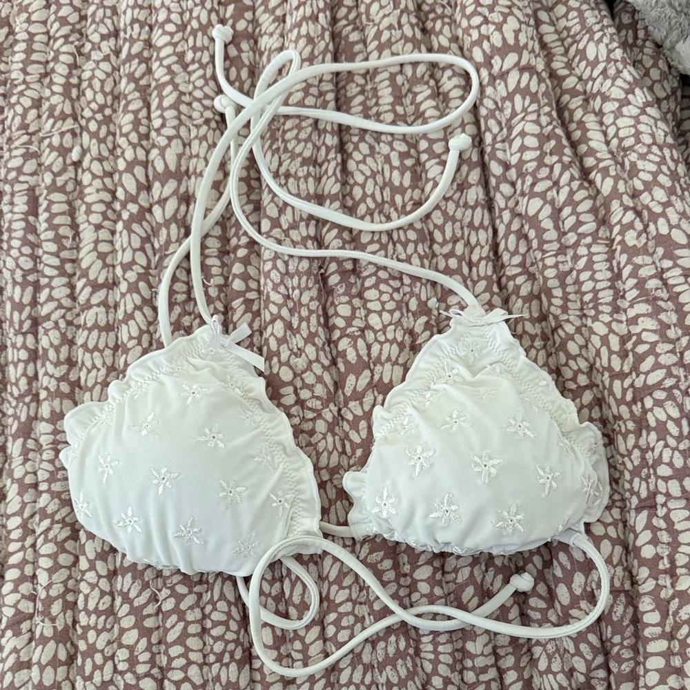 White Fox Boutique White Bikini Top